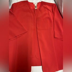 Orange blazer three-quarter sleeves good condition